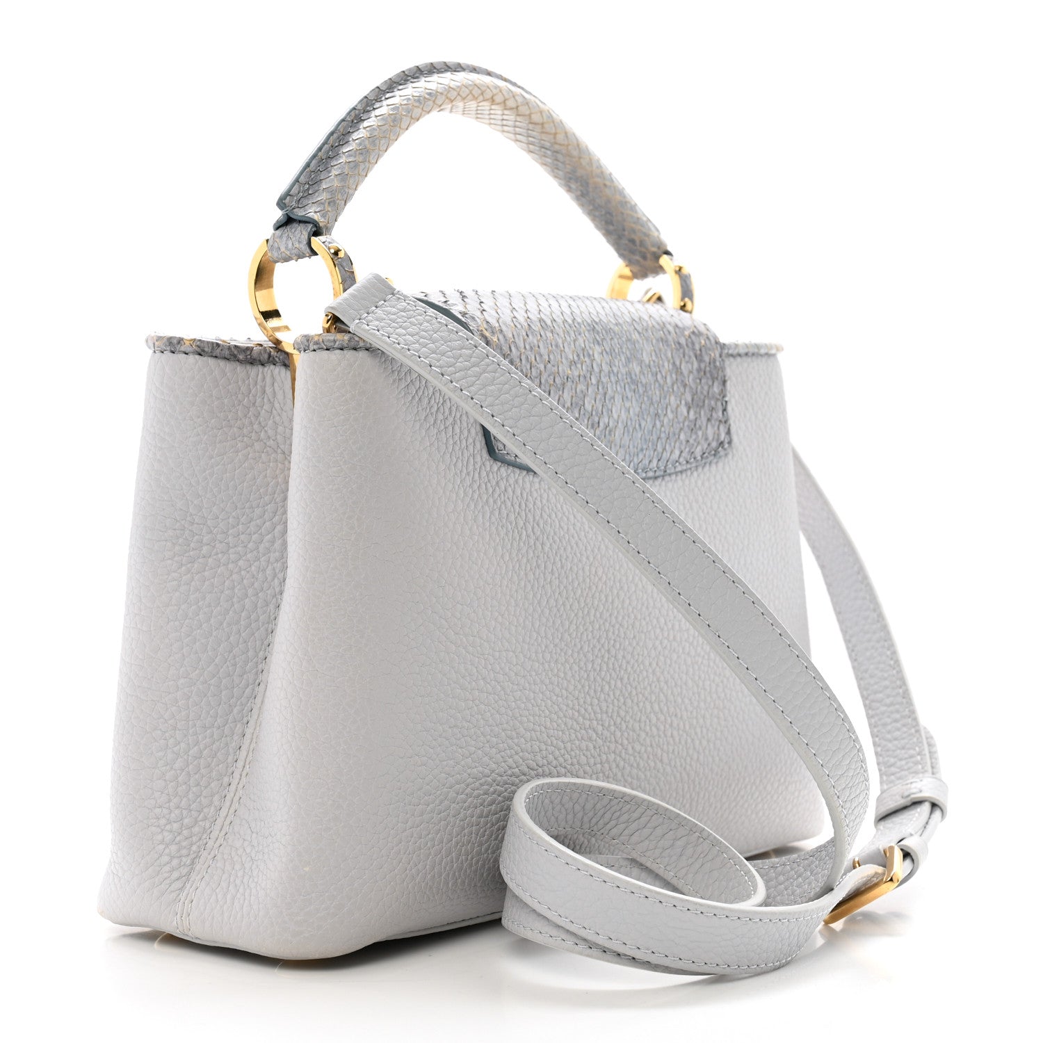 Louis Vuitton Taurillon Snakeskin Capucines BB 3 of 11