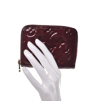Louis Vuitton Vernis Zippy Coin Purse Wallet Rouge Fauviste 2 of 8