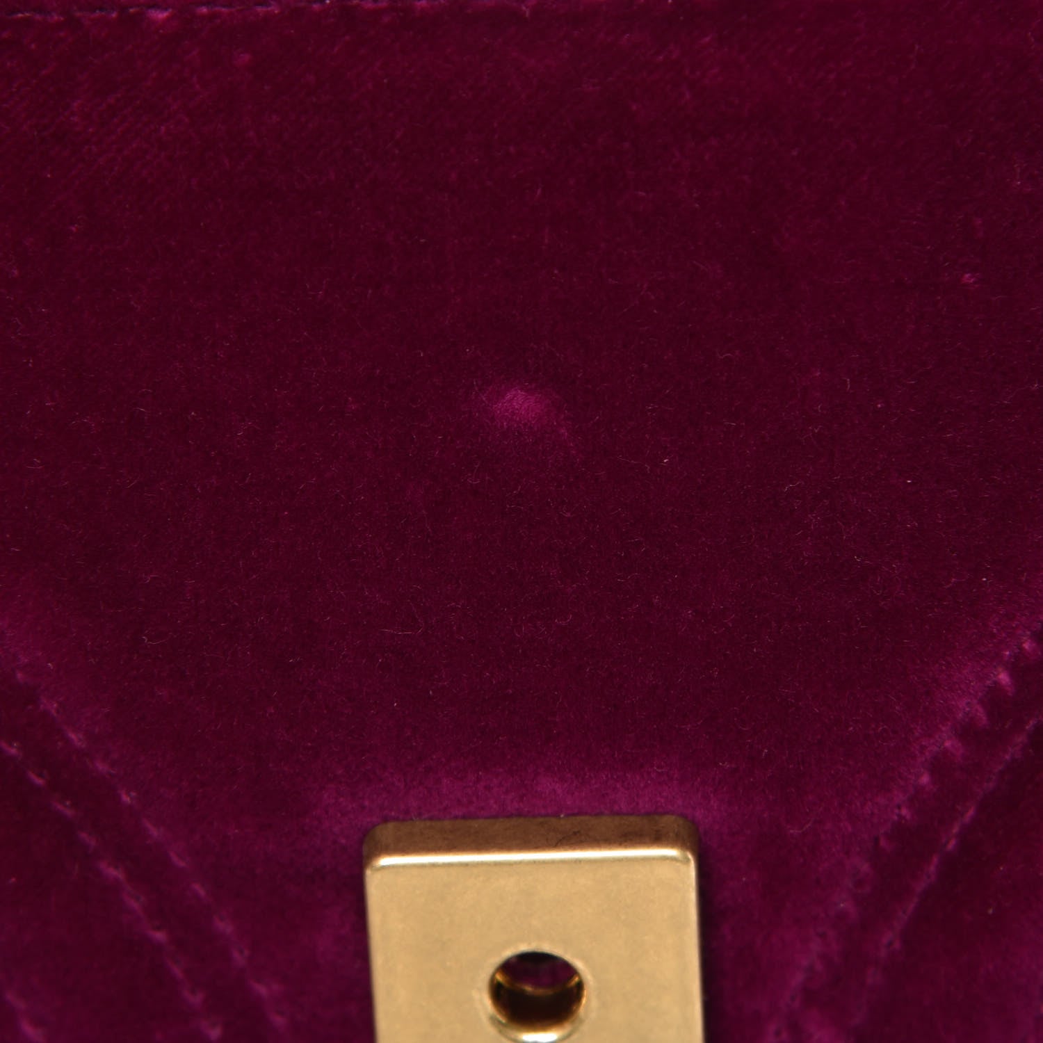 Gucci Velvet Matelasse Mini GG Marmont Shoulder Bag Fuchsia Violet Cyclamen 10 of 10