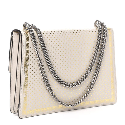 Gucci X SEGA Calfskin GUCCY Stars Medium Dionysus Shoulder Bag Mystic White Gold 3 of 10