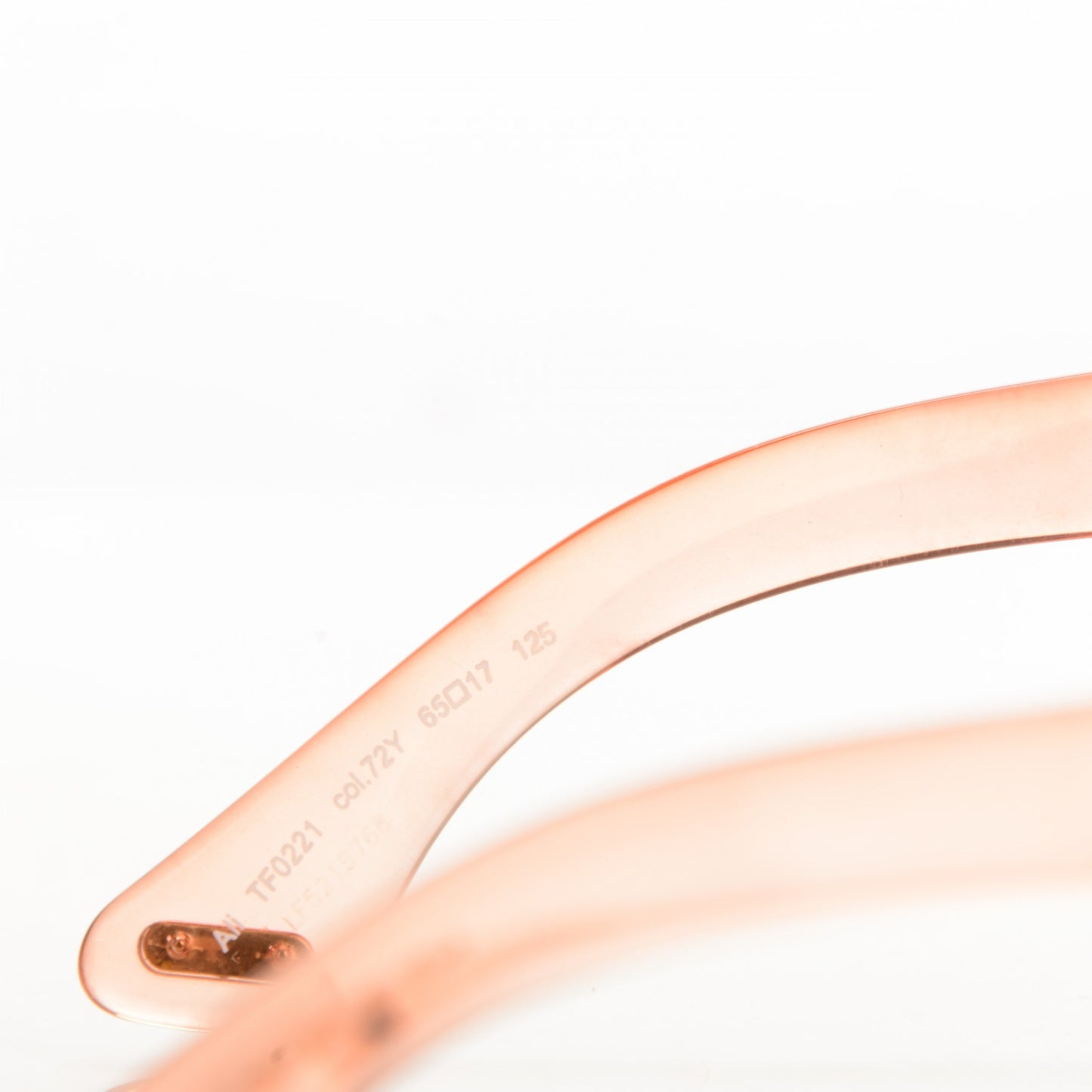 Ali Oversized Round Sunglasses TF0221 Peach Pink
