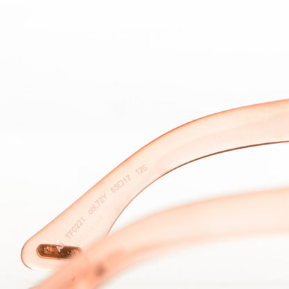 Tom Ford Ali Oversized Round Sunglasses TF0221 Peach Pink 4 of 5