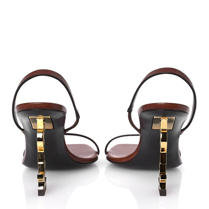 Saint Laurent Nappa Opyum 85 Sandals 35 Bruciato Gold 6 of 12