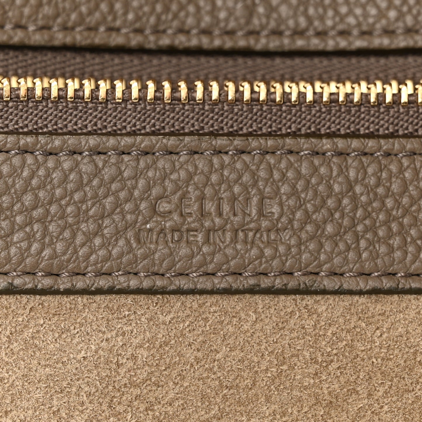 Soft Grained Calfskin Medium Belt Cabas Phantom Taupe
