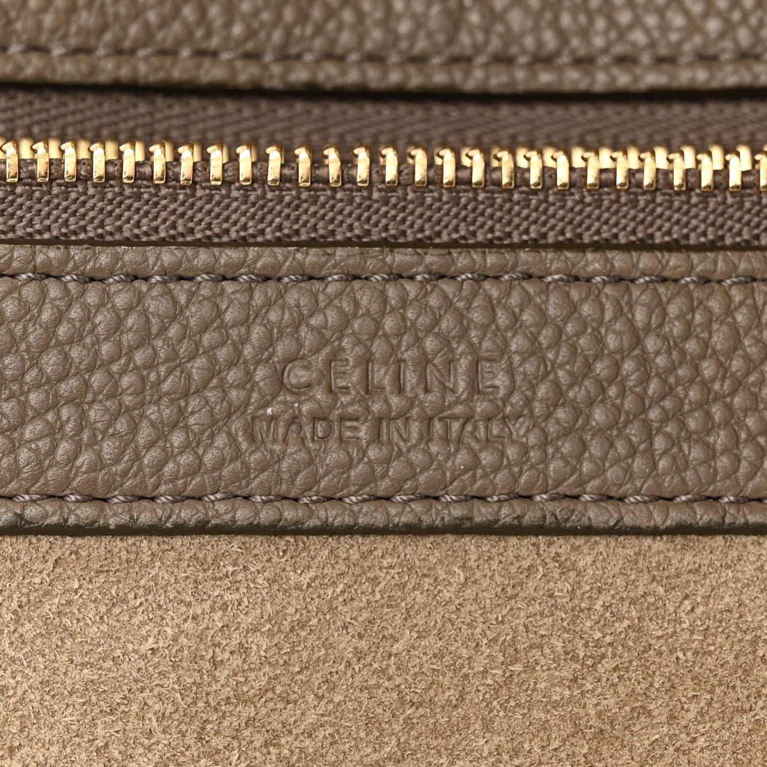 Celine Soft Grained Calfskin Medium Belt Cabas Phantom Taupe 6 of 14
