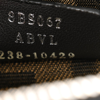 Fendi Vitello King Plexiglass Logo Embossed Mini By The Way Top Handle Boston Bag Black White 7 of 12