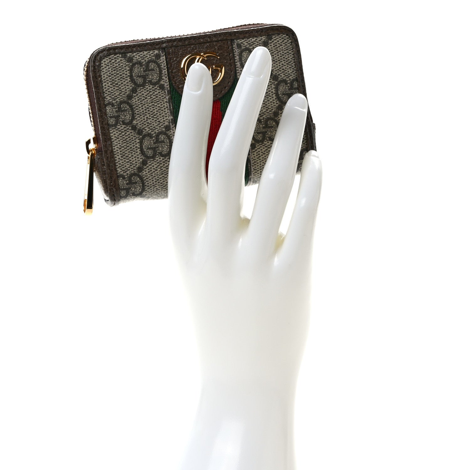 Gucci GG Supreme Monogram Web Ophidia Playing Card Case Beige New Acero 2 of 11