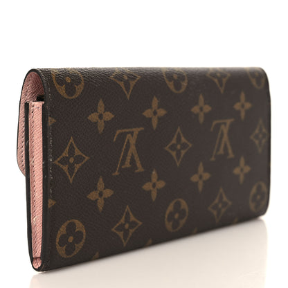 Louis Vuitton Monogram Emilie Wallet Rose Ballerine 2 of 8