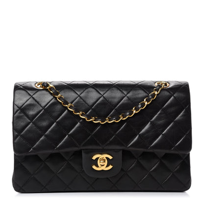 Chanel Lambskin Quilted Medium Double Flap Black 1 of 14