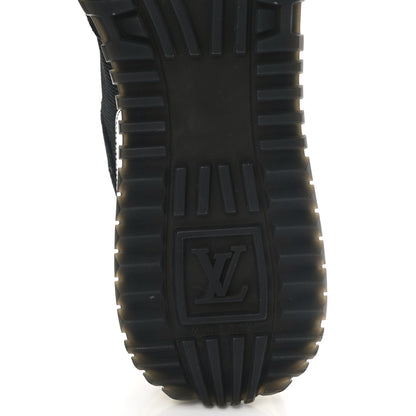 Louis Vuitton Suede Monogram Run Away Sneakers 37 Black 6 of 9