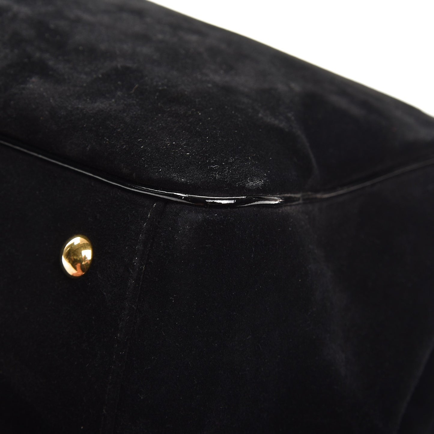 Suede Medium 1973 Top Handle Satchel Black