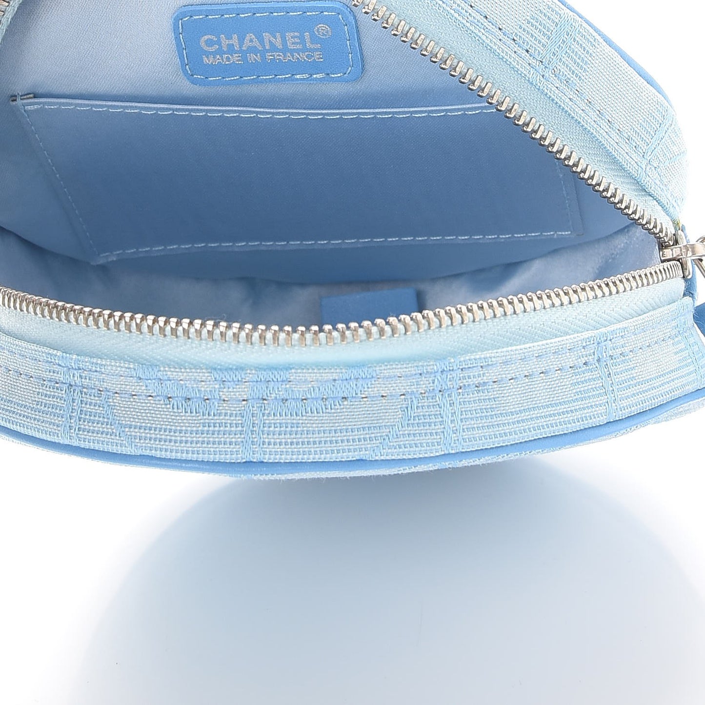 Nylon Travel Round Pouch Blue