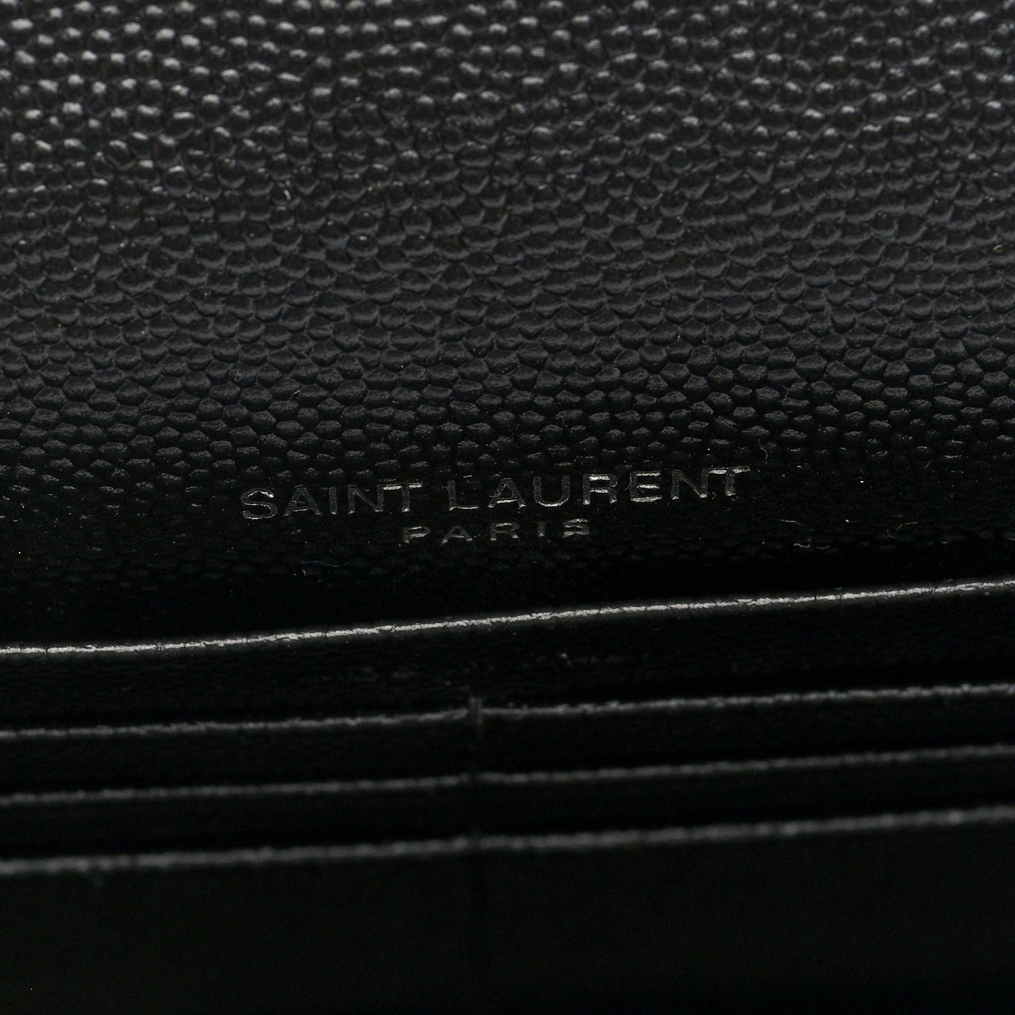 Grain De Poudre Classic Monogram Kate Tassel Chain Wallet Black