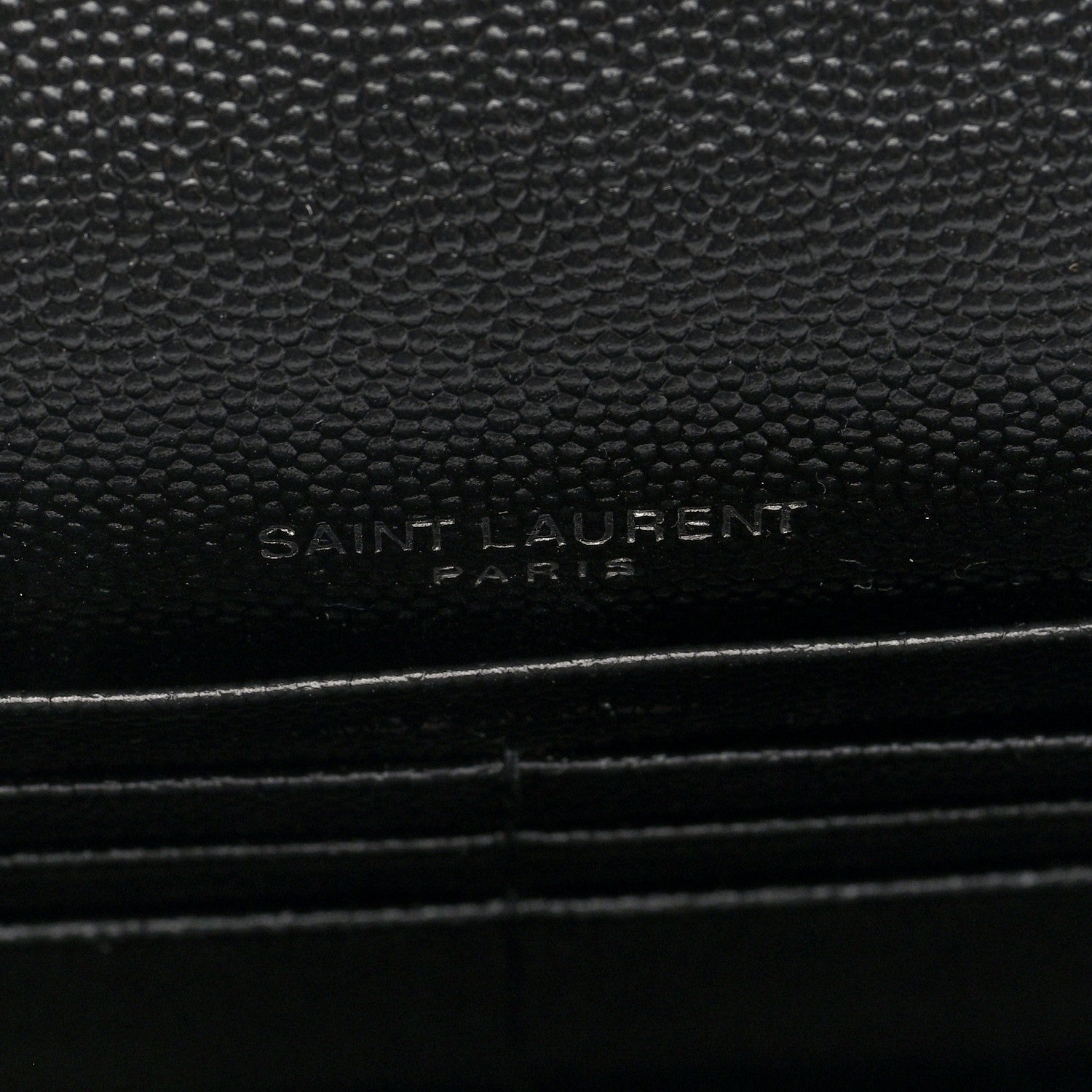 Saint Laurent Grain De Poudre Classic Monogram Kate Tassel Chain Wallet Black 6 of 9