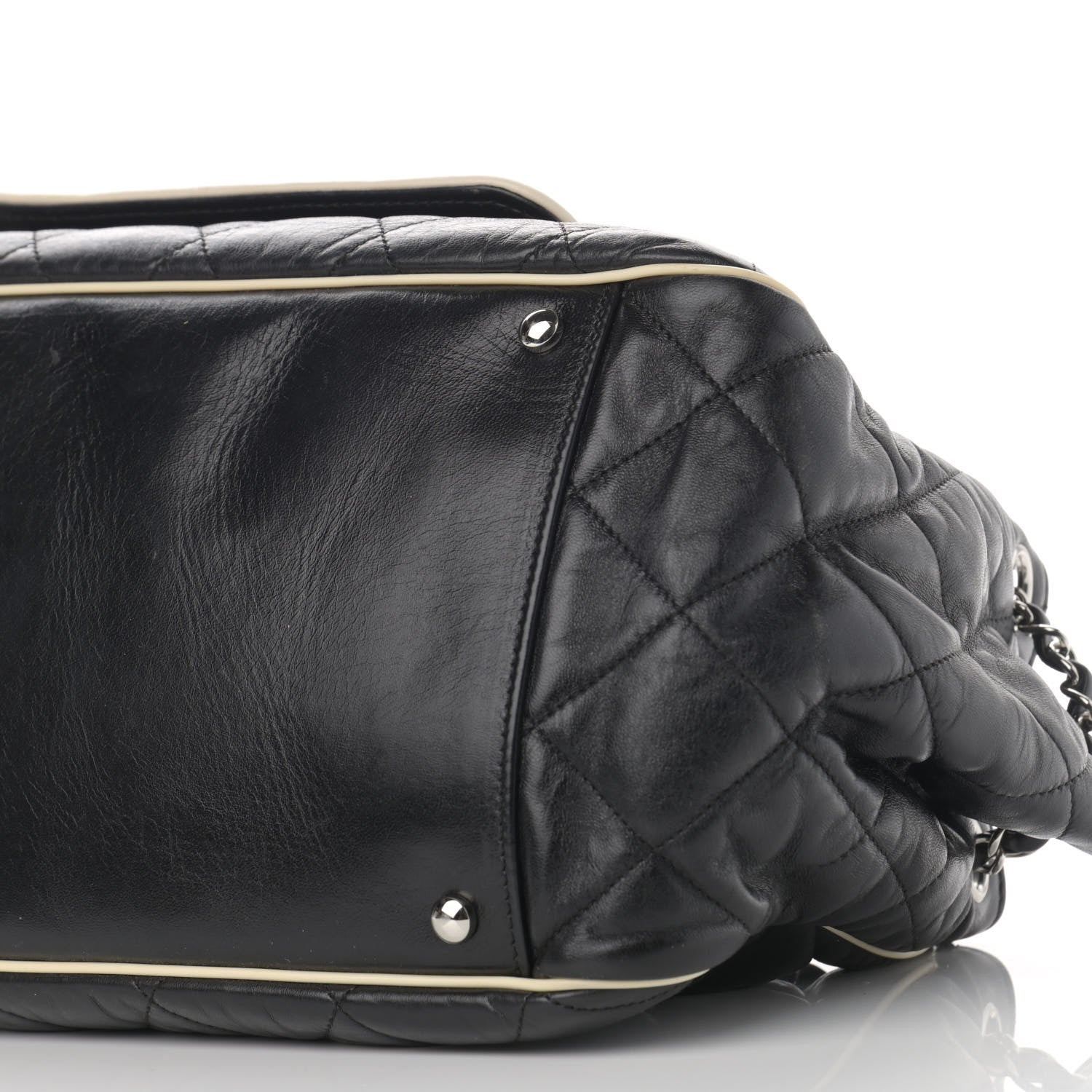 Chanel Lambskin Quilted East West Accordion Flap Black 10 of 12