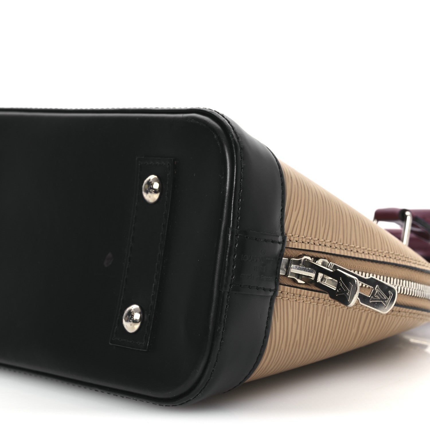 Louis Vuitton Epi Tri-Color Alma BB Vanilla Fuchsia Black 10 of 15