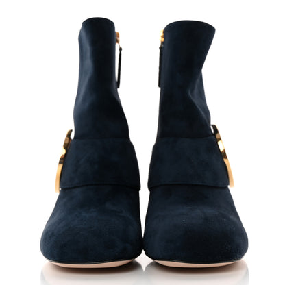 Gucci Suede Cachemire Blondie 55mm Ankle Boots 37 Blondie Blue 2 of 11