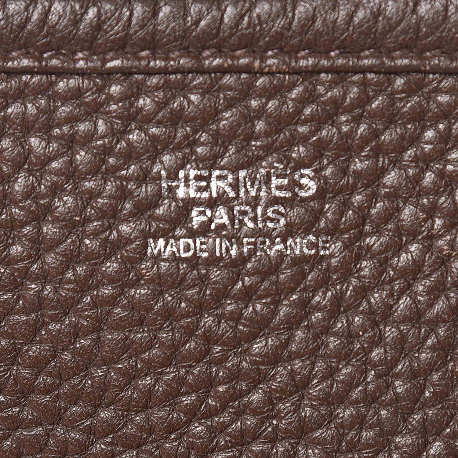 Hermes Taurillon Clemence Evelyne III GM Chocolate 6 of 11