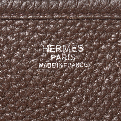 Hermes Taurillon Clemence Evelyne III GM Chocolate 6 of 11