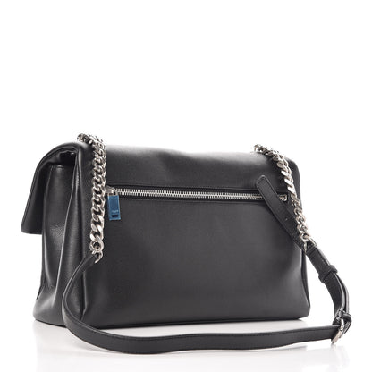 Saint Laurent Grain De Poudre Medium West Hollywood Monogram Fold-Over Black 3 of 10