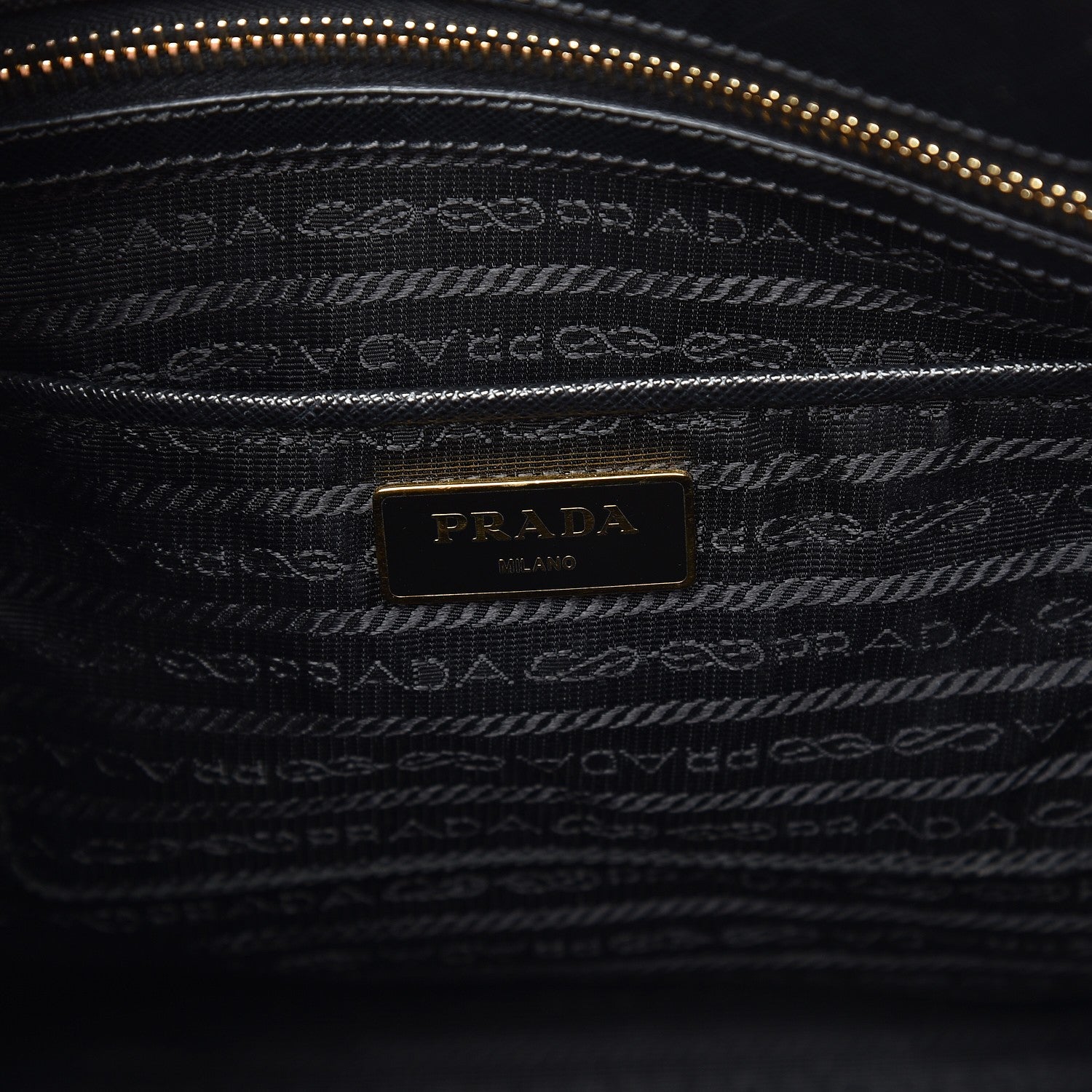 Prada Saffiano Medium Galleria Double Zip Tote Black 7 of 8