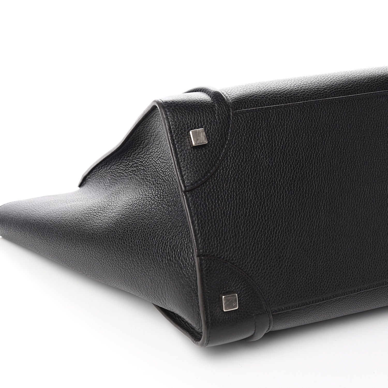 Celine Drummed Calfskin Mini Luggage Black 9 of 10