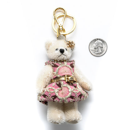 Prada Crystal Trick Teddy Bear Keychain Charm 2 of 4