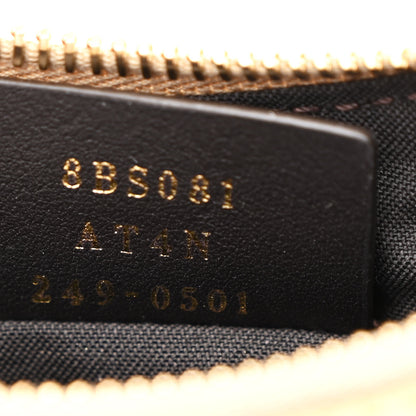 Fendi Crystal Vitello Laminato Suede FF Mini Fendigraphy Hobo Bag Platino 7 of 12