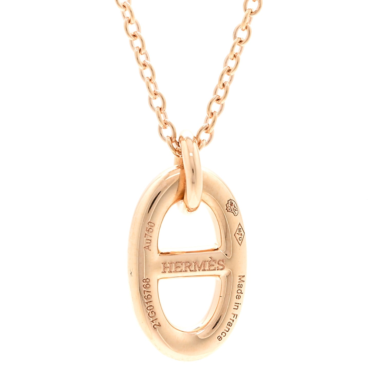 Hermes 18K Rose Gold PM Farandole Pendant Necklace 4 of 6