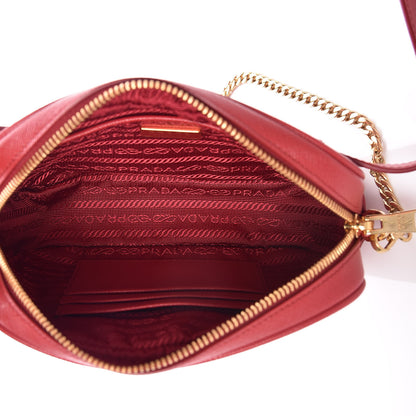 Prada Saffiano Lux Belt Bag Fuoco 8 of 12