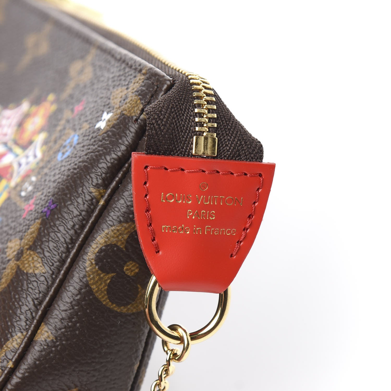 Louis Vuitton Monogram 2020 Christmas Animation Bumper Cars Mini Pochette Accessories Coquelicot 6 of 8