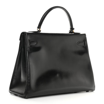 Hermes Box Kelly Retourne 32 Black 3 of 17