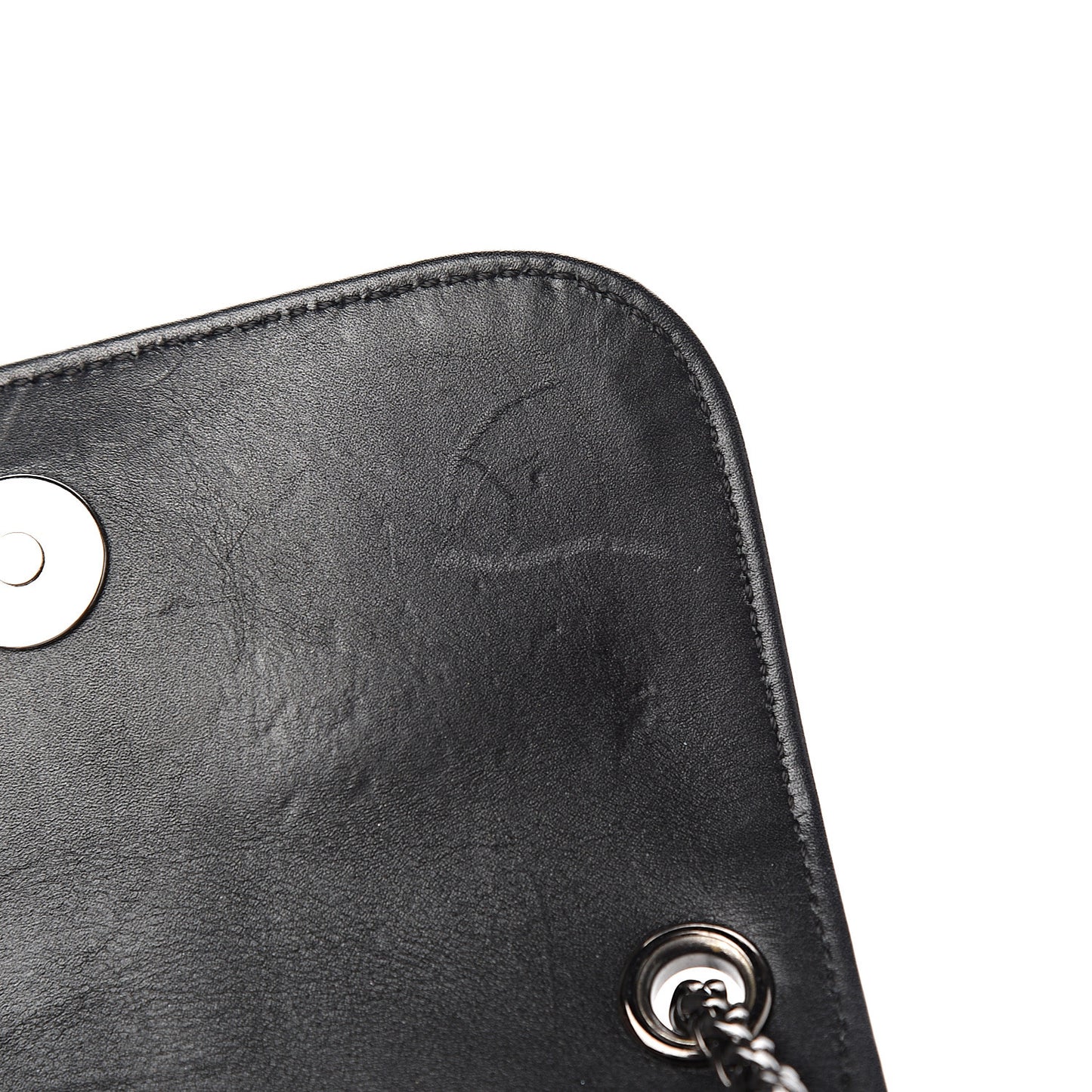 Calfskin Spikes Sweety Charity Crossbody Bag Black