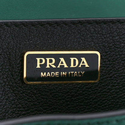 Prada City Calf Saffiano Cahier Bag Biliardo Black 7 of 10