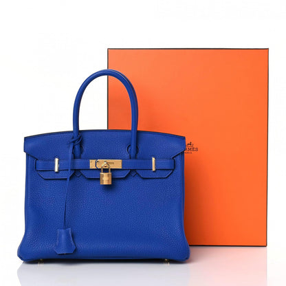 Hermes Togo Birkin 30 Bleu Royal 14 of 14