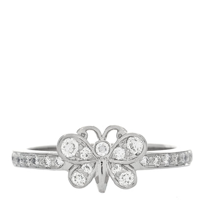 Tiffany Platinum Diamond Enchant Butterfly Ring 50 5.5 1 of 7