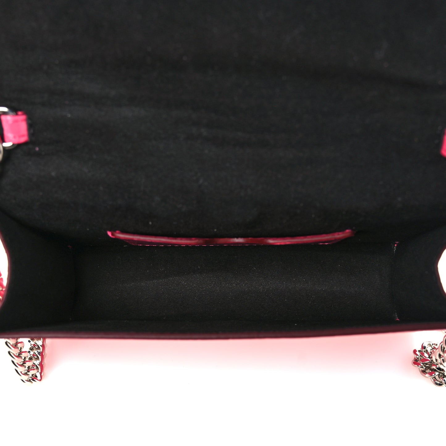 Calfskin Crocodile Embossed Skull Mini Crossbody Bag Pink