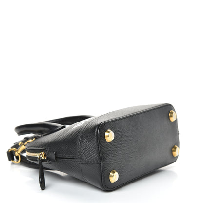 Balenciaga Signature Grained Calfskin XXS Ville Top Handle Bag Black White 3 of 13