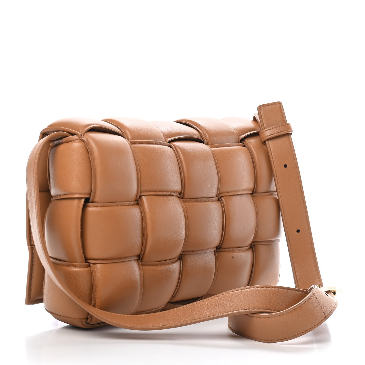 Bottega Veneta Nappa Maxi Intreccio Padded Cassette Crossbody Bag Caramel 2 of 7