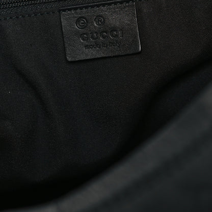 Gucci Nylon Monogram Large Hobo Black 6 of 17
