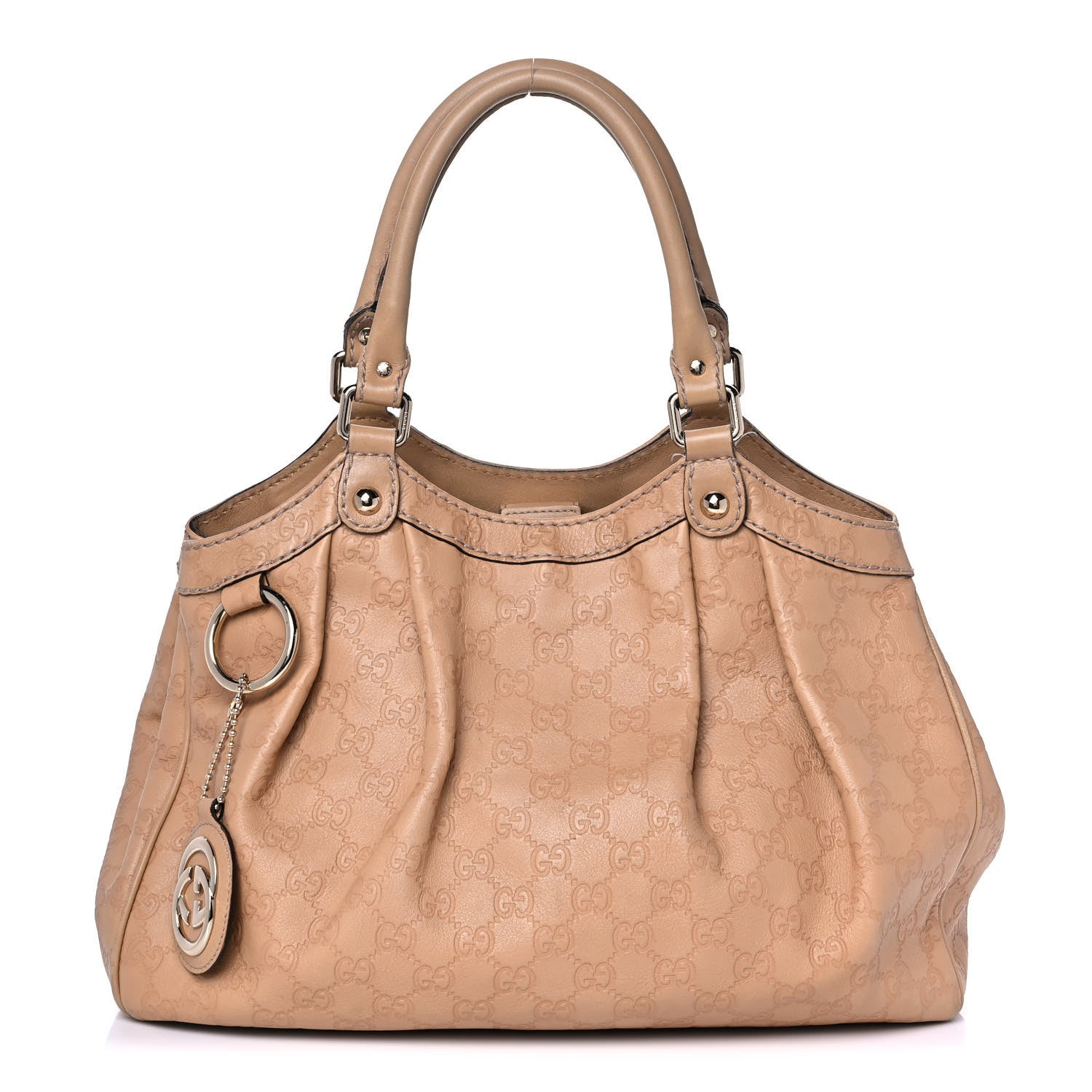 Gucci Guccissima Medium Sukey Tote Beige 1 of 14