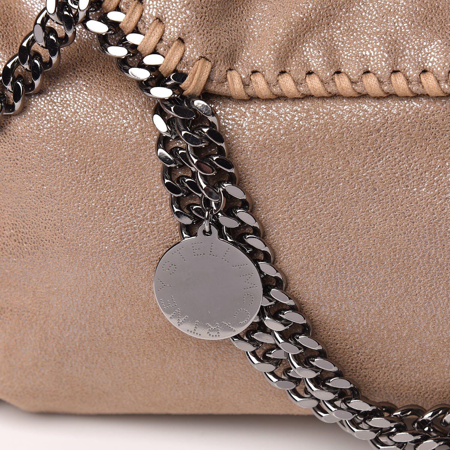 Stella McCartney Shaggy Deer Falabella Fold Over Tote Taupe 9 of 9