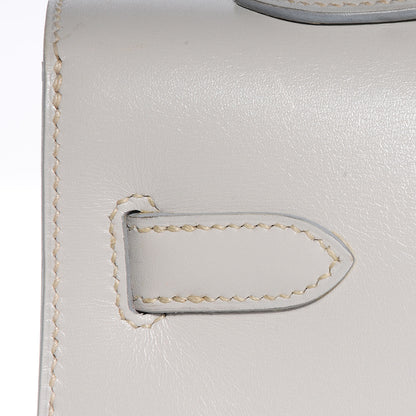 Hermes Box Kelly Sellier 35 Gris Pale 3 of 26