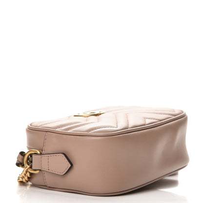 Gucci Calfskin Matelasse Mini GG Marmont Chain Shoulder Bag Porcelain Rose 4 of 8