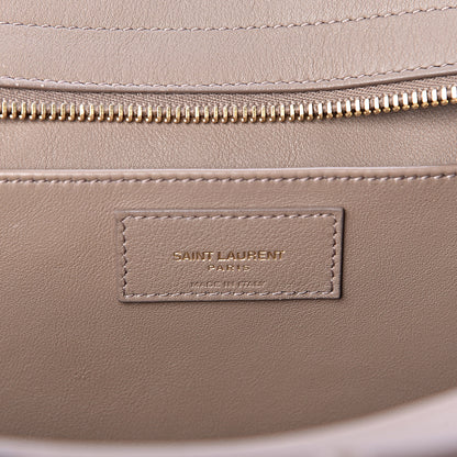 Saint Laurent Calfskin Suede Baby Monogram Downtown Cabas Taupe 6 of 12