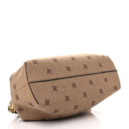 Fendi Flannel Karligraphy Embroidered Medium Fendi First Camel 4 of 10