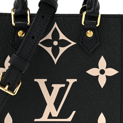 Louis Vuitton Empreinte Monogram Giant Petit Sac Plat Black Beige 7 of 9