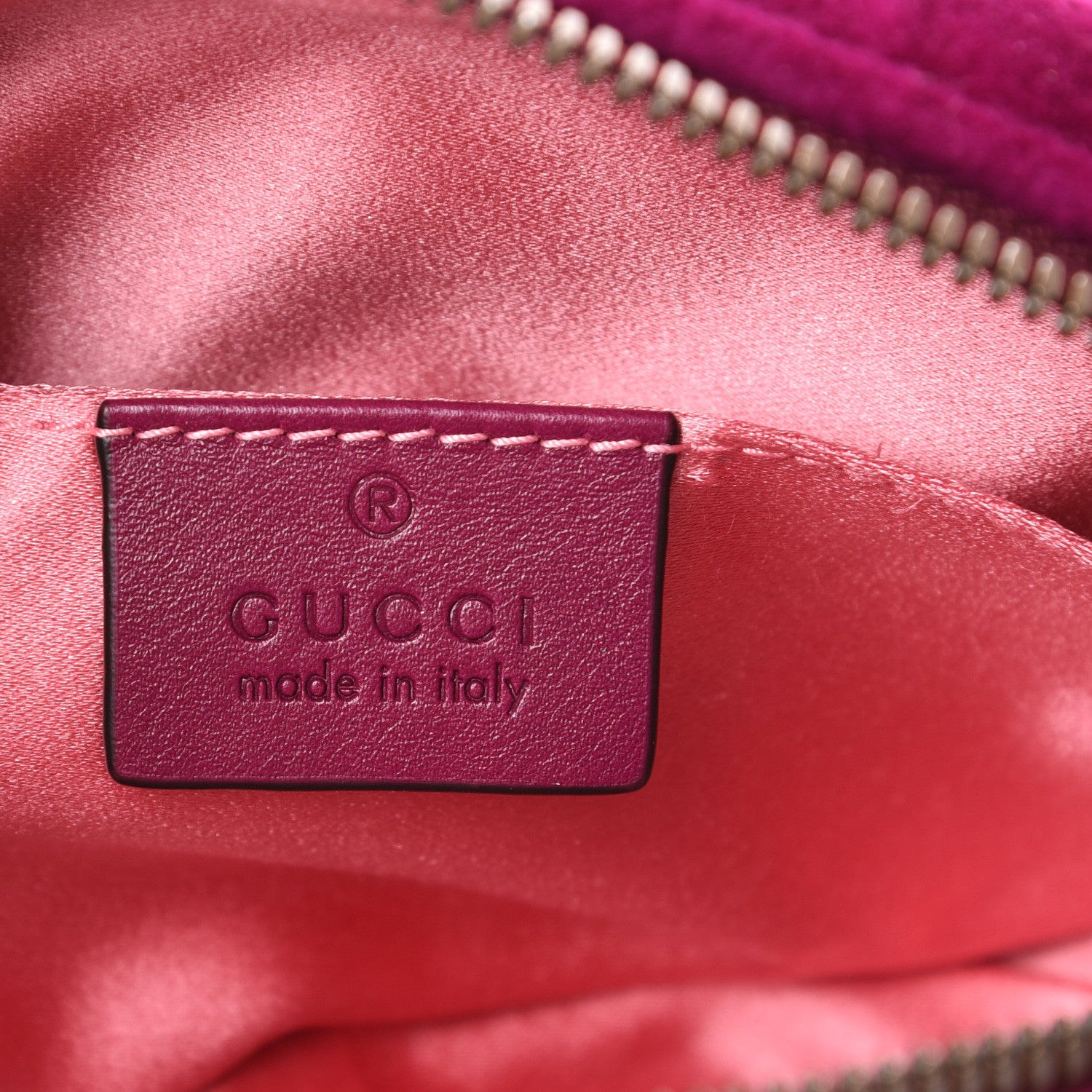 Gucci Velvet Matelasse GG Marmont Belt Bag 75 30 Fuchsia Violet Cyclamen 5 of 9