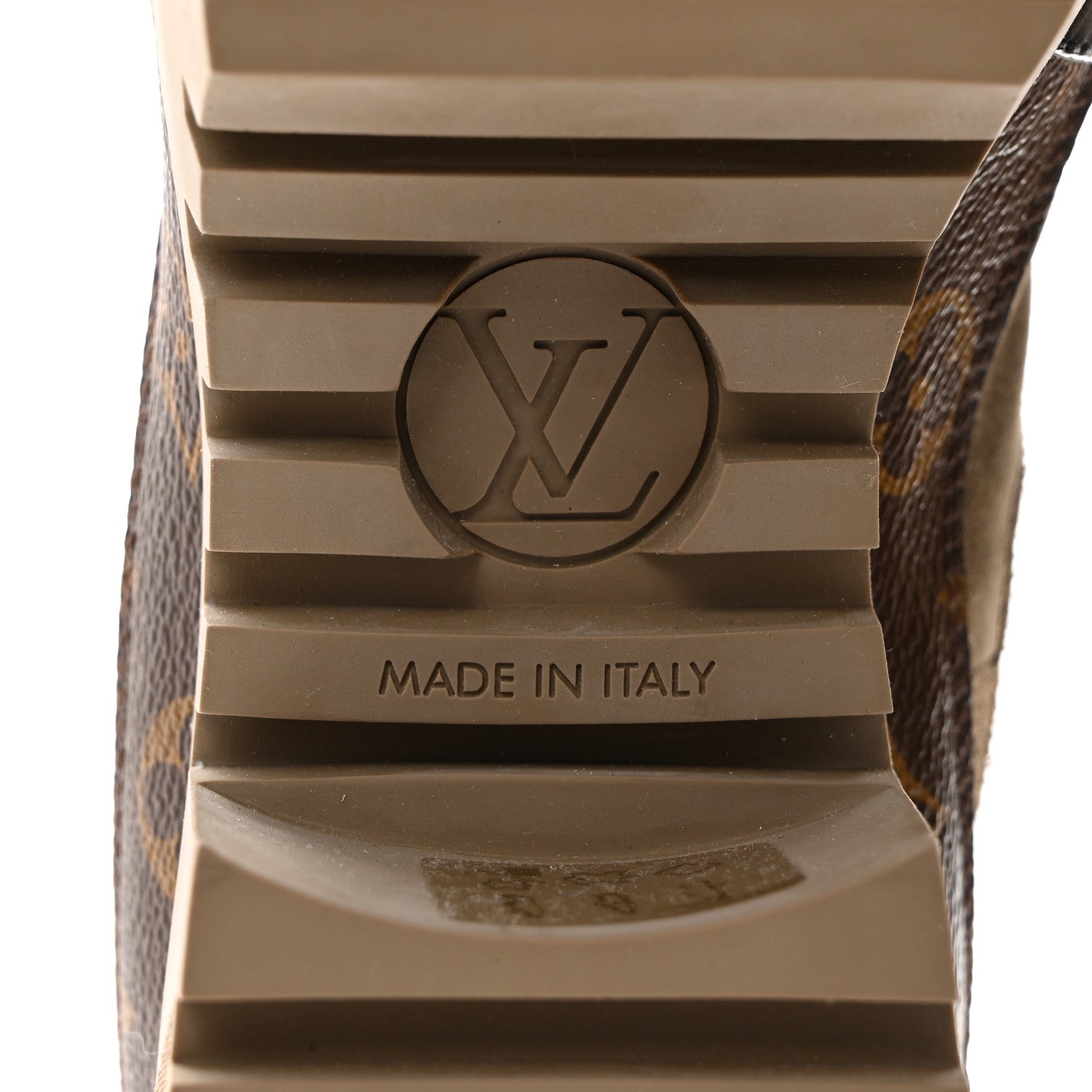 Louis Vuitton Suede Calfskin Monogram Laureate Platform Desert Boots 40 Taupe 8 of 8