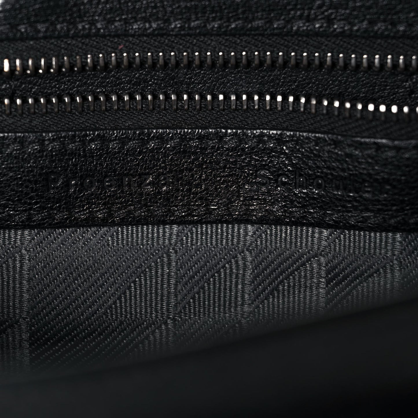 Lambskin Fringe PS1 Crossbody Pouch Black